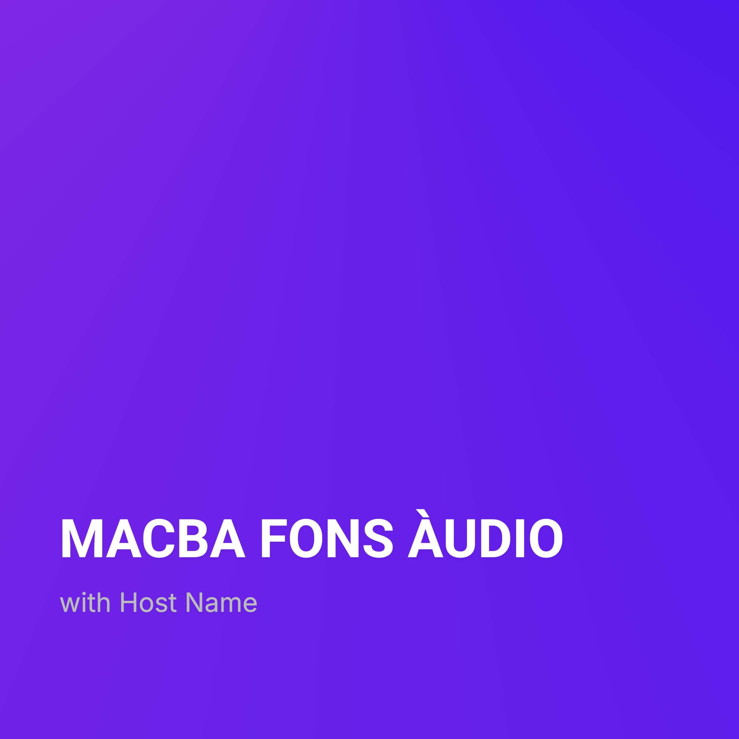 MACBA FONS ÀUDIO #66